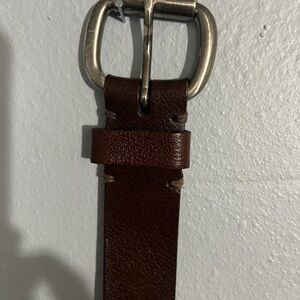 Genuine leather belt Men’s Reversible Dress Belt Brown Black  Sz 36-42 Leather